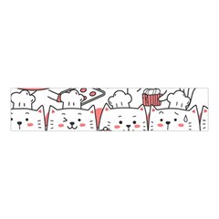 Cute-cat-chef-cooking-seamless-pattern-cartoon Velvet Scrunchie by Simbadda