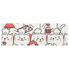 Cute-cat-chef-cooking-seamless-pattern-cartoon Banner And Sign 9  X 3  by Simbadda