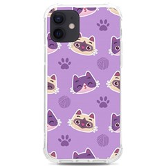 Cute-colorful-cat-kitten-with-paw-yarn-ball-seamless-pattern Iphone 12/12 Pro Tpu Uv Print Case by Simbadda