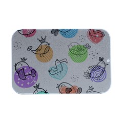 Cartoon-bird-cute-doodle-bird Open Lid Metal Box (silver)   by Simbadda