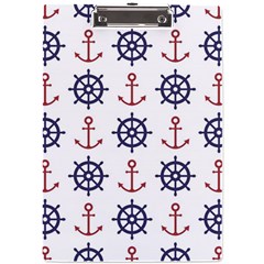 Nautical-seamless-pattern A4 Acrylic Clipboard by Simbadda