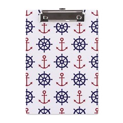 Nautical-seamless-pattern A5 Acrylic Clipboard by Simbadda