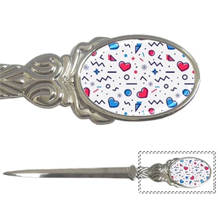 Hearts-seamless-pattern-memphis-style Letter Opener