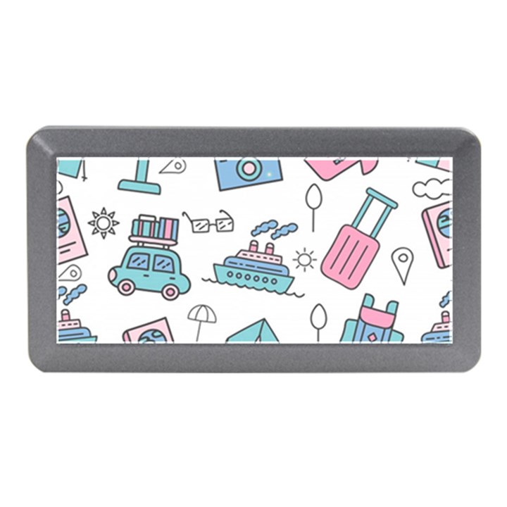 Transportation Seamless Pattern Memory Card Reader (Mini)