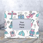 Transportation Seamless Pattern White Tabletop Photo Frame 4 x6  Front