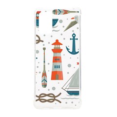 Nautical-elements-pattern-background Samsung Galaxy S20plus 6 7 Inch Tpu Uv Case by Simbadda