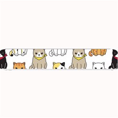 Cat-kitten-seamless-pattern Small Bar Mat by Simbadda