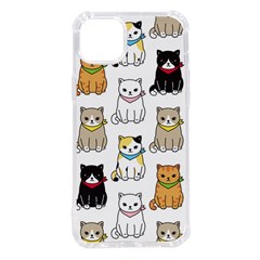 Cat-kitten-seamless-pattern Iphone 14 Plus Tpu Uv Print Case