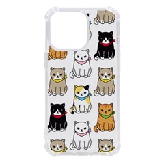 Cat-kitten-seamless-pattern Iphone 13 Pro Tpu Uv Print Case