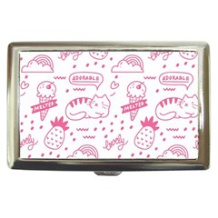 Cute-girly-seamless-pattern Cigarette Money Case by Simbadda