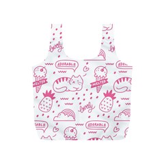 Cute-girly-seamless-pattern Full Print Recycle Bag (s) by Simbadda