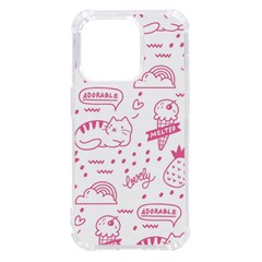 Cute-girly-seamless-pattern Iphone 14 Pro Tpu Uv Print Case