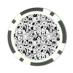 Seamless-pattern-with-black-white-doodle-dogs Poker Chip Card Guard (10 pack) Front