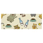 Happy-cats-pattern-background Banner and Sign 8  x 3  Front