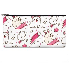 Cute-animals-seamless-pattern-kawaii-doodle-style Pencil Case by Simbadda