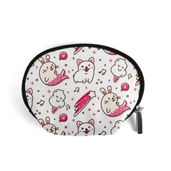 Cute-animals-seamless-pattern-kawaii-doodle-style Accessory Pouch (small) by Simbadda