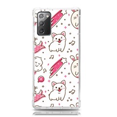 Cute-animals-seamless-pattern-kawaii-doodle-style Samsung Galaxy Note 20 Tpu Uv Case by Simbadda