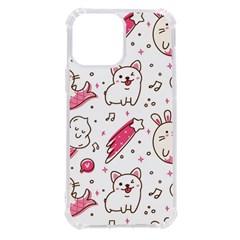 Cute-animals-seamless-pattern-kawaii-doodle-style Iphone 13 Pro Max Tpu Uv Print Case by Simbadda