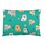 Seamless-pattern-cute-cat-cartoon-with-hand-drawn-style Pillow Case 26.62 x18.9  Pillow Case