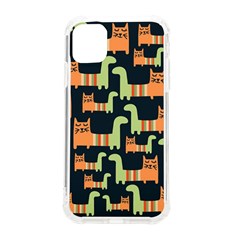 Seamless-pattern-with-cats Iphone 11 Tpu Uv Print Case by Simbadda