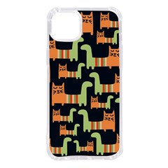 Seamless-pattern-with-cats Iphone 14 Plus Tpu Uv Print Case