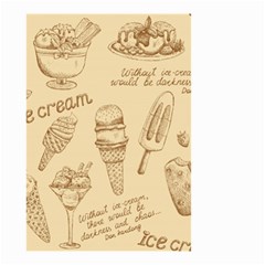 Ice-cream-vintage-pattern Small Garden Flag (two Sides) by Simbadda