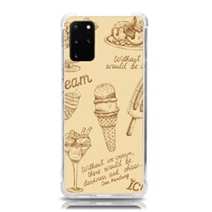 Ice-cream-vintage-pattern Samsung Galaxy S20plus 6 7 Inch Tpu Uv Case by Simbadda