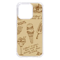 Ice-cream-vintage-pattern Iphone 14 Pro Tpu Uv Print Case by Simbadda