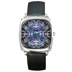 We Are The Future Square Metal Watch by dflcprintsclothing