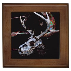 Deer Skull Framed Tile by MonfreyCavalier