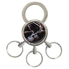 Deer Skull 3-ring Key Chain by MonfreyCavalier