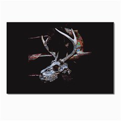 Deer Skull Postcards 5  X 7  (pkg Of 10) by MonfreyCavalier