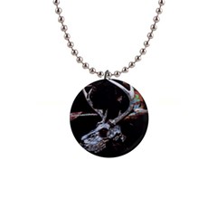 Deer Skull 1  Button Necklace by MonfreyCavalier