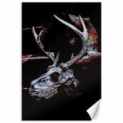 Deer Skull Canvas 24  X 36  by MonfreyCavalier