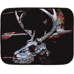 Deer Skull Two Sides Fleece Blanket (mini)