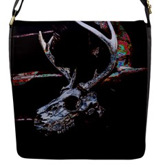 Deer Skull Flap Closure Messenger Bag (s) by MonfreyCavalier