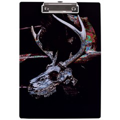 Deer Skull A4 Acrylic Clipboard by MonfreyCavalier