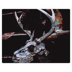 Deer Skull Premium Plush Fleece Blanket (medium) by MonfreyCavalier