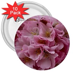 Cherry-blossoms 3  Buttons (10 Pack)  by Excel