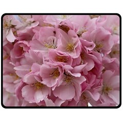 Cherry-blossoms Two Sides Fleece Blanket (medium) by Excel