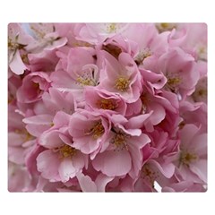 Cherry-blossoms Two Sides Premium Plush Fleece Blanket (small)