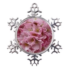 Cherry-blossoms Metal Large Snowflake Ornament by Excel