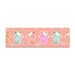 Cute-kawaii-kittens-seamless-pattern Sticker Bumper (100 pack) Front