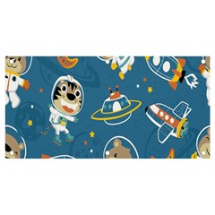 Seamless-pattern-funny-astronaut-outer-space-transportation Banner And Sign 4  X 2 