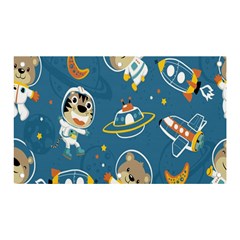 Seamless-pattern-funny-astronaut-outer-space-transportation Banner And Sign 5  X 3  by Simbadda