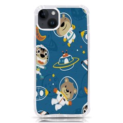 Seamless-pattern-funny-astronaut-outer-space-transportation Iphone 14 Plus Tpu Uv Print Case by Simbadda