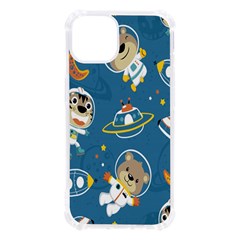 Seamless-pattern-funny-astronaut-outer-space-transportation Iphone 13 Tpu Uv Print Case by Simbadda