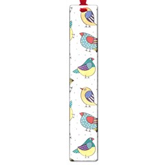 Seamless-pattern-with-hand-drawn-bird-black Large Book Marks by Simbadda