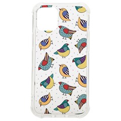 Seamless-pattern-with-hand-drawn-bird-black Iphone 12 Mini Tpu Uv Print Case	 by Simbadda