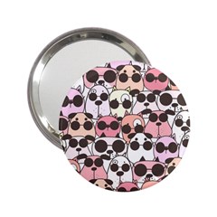 Cute-dog-seamless-pattern-background 2 25  Handbag Mirrors by Simbadda